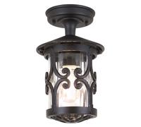 Éclairage D'Extérieur Plafonnier Lanterne Aluminium Gaz D 15cm Noir 1 à Feux [EEK: Non noté]