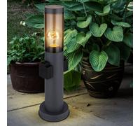 Éclairage D'Extérieur Prise Luminaires de Jardin Anthracite D Allée Chemin Fumée
