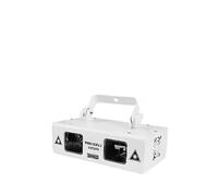 Éclairage DJ pour fêtes, Stroboscope à faisceau coloré, lumières de balayage de scène, projecteur d'effet de lumière musicale, Disco DJ fête à domicile, éclairage de Scanner de scène(blanc)