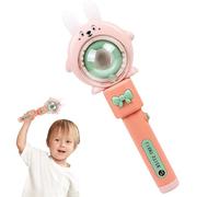 Éclairage du Jouet À Balle Magique | en Rotation Multicolore | Toys Électriques LED Wand Toys Sensory | Jouet Musical Coloré Rotatif avec Designs De Lapin Et De Grenouilles, Une Faveur Amusan