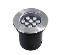 Éclairage encastré-Lampadaire LED paysager au Sol,Lampe LED extérieure de Sol AC12V,projecteur LED étanche IP67 avec lentille Optique intégrée,lampadaire Rond décoratif pour Jardin,Cour ou vill