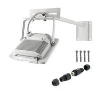 Eclairage enseigne - Projecteurs LED 20W extérieur pour Façades magasin - Support Inclinable - bras déporté - Blanc