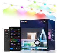 Éclairage Extérieur Permanent, 100ft Avec 80 LED, Smart APP/Voix/Télécommande IP67 Étanche Pour Maison Compatible Alexa, Google Assistant