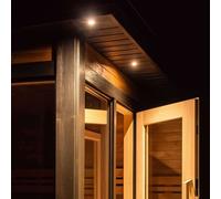 Éclairage extérieur, set de 2 spots LED encastrables noirs avec télécommande, dimmables