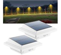 Éclairage gouttière solaire - HOME SAFETY - 40LED - Détecteur de mouvement - Panneau solaire 2W - IP65
