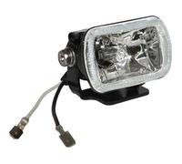 Éclairage halogène longue portée phare feu additionnel rectangle 12V 55W H3 pour moto