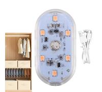 Éclairage intérieur de voiture,Éclairage intérieur de voiture à LED - Lumière LED sans fil rechargeable par USB,Lampe d'ambiance colorée d'ambiance facile à installer, pour vélo, chevet, boîte d'accou