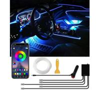 Éclairage intérieur de voiture LED - 6 m - LED 5050 RVB - Éclairage d'ambiance néon - Bande lumineuse LED étanche