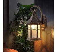 Éclairage intérieur/extérieur Applique murale en aluminium et bronze en métal Applique murale industrielle vintage Applique murale étanche IP44 Appliquer au support de lampe E27 Lanterne murale en