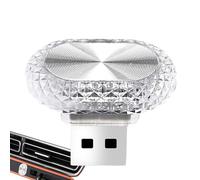 Éclairage intérieur LED pour voiture - Lampe ovale USB - Éclairage d'ambiance sans fil - Lampe décorative pour tableau de bord, toit, porte-gobelet - Veilleuse compacte et rechargeable pour la maison