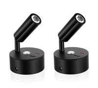 Éclairage Intérieur Spot Lampe Auto LED Lumièr 2pcs, 12V Lampe de Lecture Rotation 180° Réglage Tactile de la Luminosité Port de Charge USB pour Camper Van Bateau Caravane Véhicule Camping Car (01)