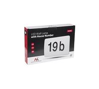 Lampe LED extérieure Maclean MCE292 avec numéro de maison