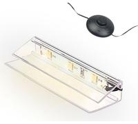 Éclairage LED des bords de verre Clip Set 3000K/5000K Transparent Plug & Play 1 set blanc chaud