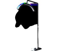 Eclairage LED en demi-lune, puissance 45W, température de couleur réglable, noir