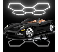 Éclairage LED hexagonal 6500 K for garage, plafonnier LED en nid d'abeille, éclairage de détail automobile ultra-lumineux for salle de sport, entrepôt, salon de beauté, hall d'exposition, salle de spo
