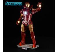 Éclairage LED HPROSPER 5V (sans modèle) pour Lego 76344 Super Heroes Marvel Iron Man Mark 3 édition collector avec boîte à piles led light