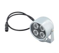 Éclairage LED infrarouge 850 nm pour caméras de vidéosurveillance, étanche IP42, lumière supplémentaire avec portée de 50 m, boîtier en aluminium pour l'extérieur