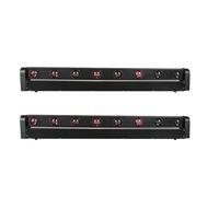 Eclairage LED Moving Head, mélange de couleurs RGBW, adapté aux soirées DJ, 2 pièces, fiche EU