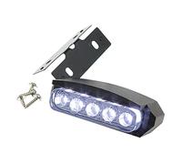 Éclairage LED Plaque d'Immatriculation STR8, avec boîtier, avec Marque de contrôle E, Noir