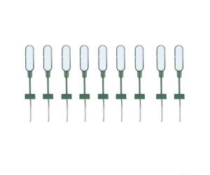 Éclairage LED pour modélisme - Mât en treillis de calibre N - 28 mm - Lampe de voie pour trains - Alimentation 3 V (vert)