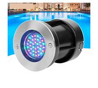 Éclairage LED pour piscine, 3W 12V Encastré Piscine Downlight Projecteur Sous-marin Lampe Souterraine Doublure En Acier Inoxydable 304/316 Lampe Sous-marine Lampe Sous-marine Pour bassins(Cool White)