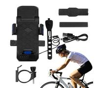 Éclairage LED pour vélo : phare de vélo 4 en 1 avec klaxon intégré, batterie externe étanche, lumières et arrière ultra, accessoires de sécurité pour vélo, vélo de route