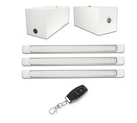 Éclairage led puissant sans fil sur batterie rechargeable pour Garage, Box sous sol, Cave sans électricité - Lampe lumière autonome puissante 3300 lm, Prêt à poser et Sans Travaux -Autonomie 4h30