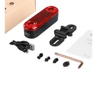 Éclairage Led Réfléchissant Pour Porte-Bagages De Vélo, Charge Usb, Éclairage Pour Siège Arrière De Bicyclette, Lanterne D'avertissement De Sécurité Pour L'équitation Nocturne