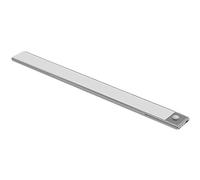 Éclairage LED sous armoire, 60 cm, rechargeable avec détecteur de mouvement, lumière de placard LED sans fil, température de couleur réglable, barre lumineuse pour armoire, cuisine, couloir (argent