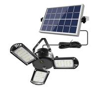 Éclairage LED Super plus lumineux, étanche IP65, projecteur de mise au point extérieure, projecteur à énergie solaire, réflecteur de réverbère, lumière de jardin(Warm White)