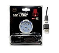 Éclairage LED USB & USB-C, Rouge, Pad adhésif 3M, pour désodorisant de ventilateur Poppy Grace Mate