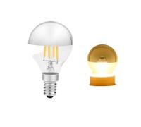 Éclairage, Lot de 2, Ampoule LED Vintage à Ment E14/E27 4W G45 A60 ST64 G80 G95 Edison Miroir Argent Ampoule LED Blanc Chaud