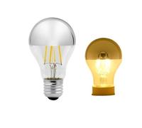 Éclairage, Lot de 2, Ampoule LED Vintage à Ment E14/E27 4W G45 A60 ST64 G80 G95 Edison Miroir Argent Ampoule LED Blanc Chaud