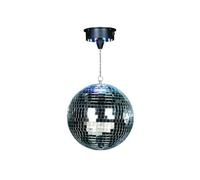 Ibiza DISCO1-30 Ensemble de Boule à facettes + Moteur à piles Argenté