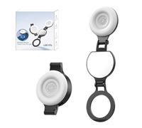 Éclairage magnétique - Lumière douce à intensité variable avec miroir - Anneau lumineux portable pour smartphone - Pour photographie, maquillage, enregistrement, mécanicien, ordinateur, streaming