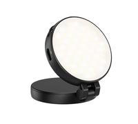 Éclairage magnétique pour selfie avec fonction de maintien, support pliable | Anneau lumineux magnétique rechargeable pour photographie, éclaircissement, enregistrement de vlogs, maquillage, photos et