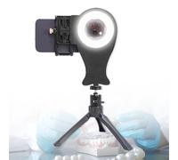 Éclairage Mobile Pour Photographie Dentaire, Aide Professionnelle À L'éclairage D'appoint Avec 3 Ouvre-bouche Et Trépied, Éclairage Surround 3D Et Luminosité 900 LUX, Pour Dentistes Et Cliniques