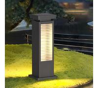 Éclairage Moderne Pour Allées Paysagères Éclairage Solaire Extérieur Pour Allées Borne Lumineuse Étanche Pour Extérieur Lampes Solaires Sur Poteau Noires À LED Pour Allée Jardin Terrasse Cour Ou Rue