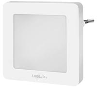 Éclairage nocturne à LED avec capteur crépusculaire LogiLink LED013 LED013 carré LED blanc chaud blanc