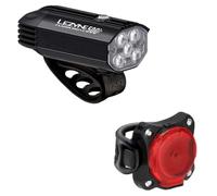 Éclairage Paire LEZYNE Fusion Drive 500+ / ZECTO Drive 200+ - Satin Black