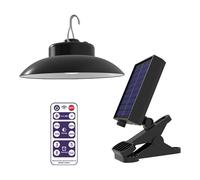 Éclairage pare-soleil - Lumières parapluie de patio | Lumières extérieures avec pipe solaire imperméable avec clip | Éclairage LED rechargeable pour jardin, tentes de plage, camping, patio et fêtes en