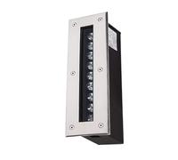 Éclairage paysager - Spots extérieurs enterrés, Lampe rectangulaire à LED étanche IP65 pour escaliers, couloirs, allées, Spot encastré au Sol, Lampe enterrée au Sol 12 V, pour terrasses et Cours