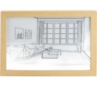 Éclairage Peinture Décoration 3 couleurs Luminous LED Light Up USB Powered Moderne Art Minimalist Shadow f��r chambre à coucher salon allume