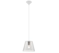 Éclairage pendulaire suspendu invités chambre d'hôtel lampe 1-flamme blanc transparent Eglo 13516