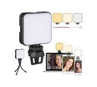 Eclairage photo bicolore pour streaming, mini éclairage d'appoint portable avec clip et trépied