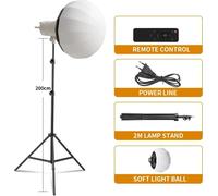 Éclairage photographique, LED variable, trépied ajustable, kit blanc 90W