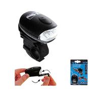 M-Wave Éclairage vélo avant sans pile 3 LED 3 fonctions - dynamo manuelle