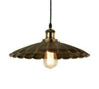Éclairage Plafond à vis E27, Style Industriel Nordique, Ombre Lampe Suspendue métal en Forme Parapluie, café, Salle de réunion, pendance décorative du Restaurant (A, 36 cm)