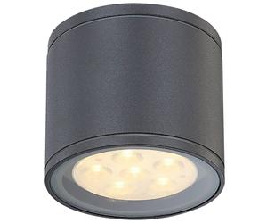 Éclairage plafonnier DEL 6 W luminaire plafond lampe LED aluminium gris sombre