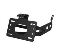 Éclairage Plaque D'immatriculation LED À Montage Latéral Moto pour XV535 pour XV1100 pour Virago 535 Support Numéro D'enregistrement Lampe Arrière Support Plaque D'immatriculAtion(Black with Light)